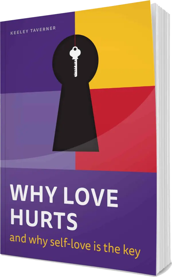 Why Love Hurts by Keeley Taverner — book cover (purple, with a keyhole motif)